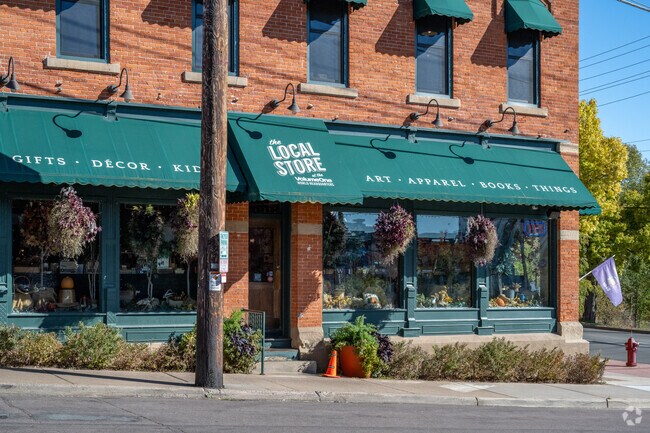 The Local Store is a gift shop near North Side Hill featuring Eau Claire artists and decor.