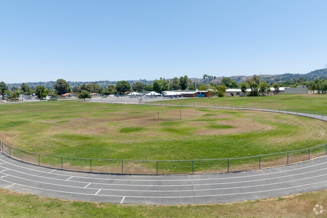Students can practice track and field at Alvarado Intermediate School in Rowland Heights, CA.