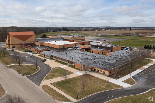 Duncan Lake Middle School, Aerial.