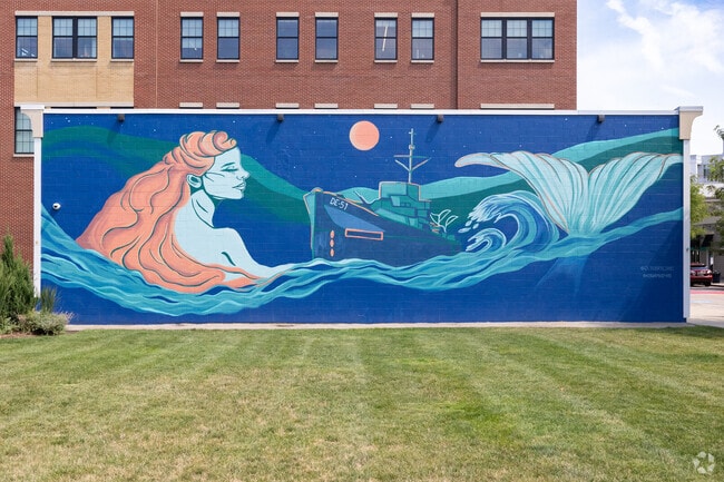 A vibrant mural greets you as you enter Crow Point in Hingham.