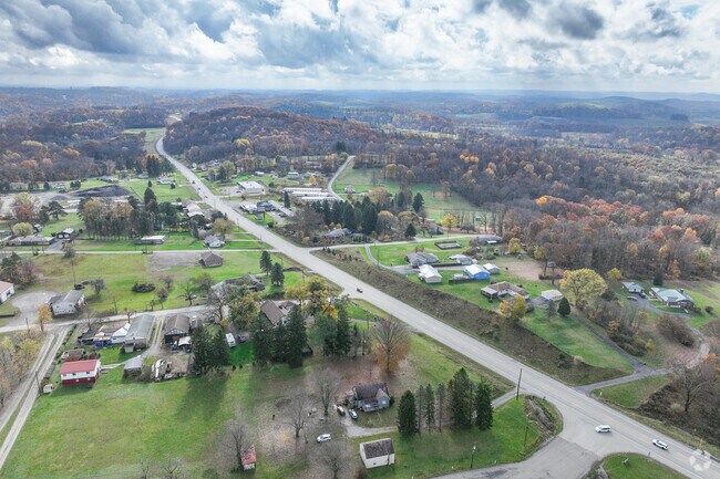 Aerial of Kittanning Township facing East.
