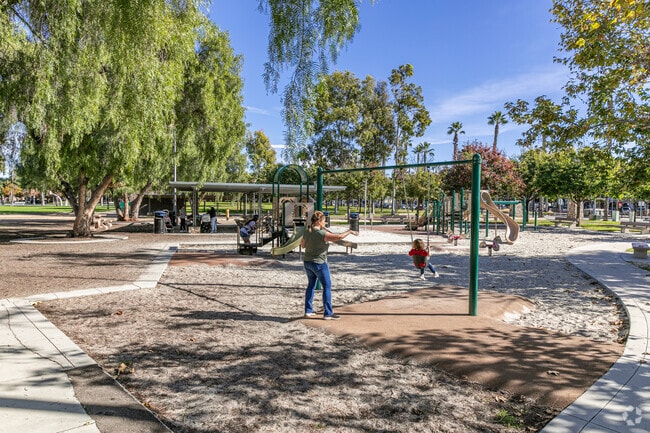 The large playground at Heritage Park keeps families entertained in Otay Ranch Village.