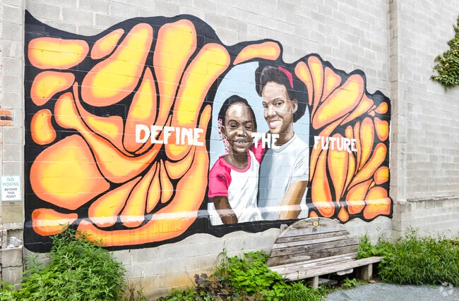 An eye-catching mural found in Madison Park.