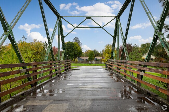 Get a view of the Amazon Creek from the Richardson Bridge in West Eugene.