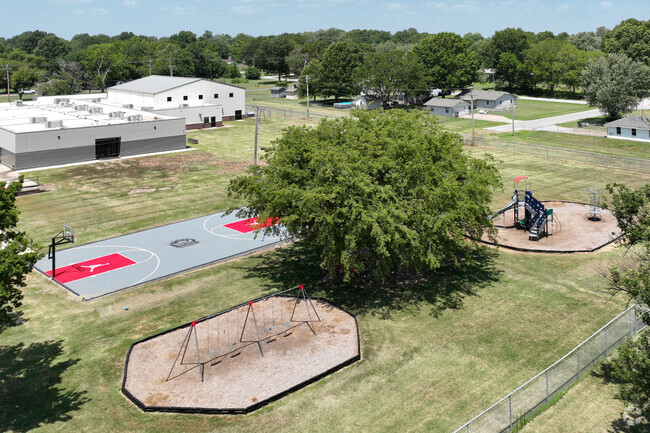 William R Teague Elementary has full-court basketball and tons of green space for kids at recess