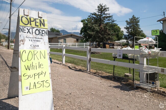 Seasonal farm stands reflect Farr West’s agricultural roots.