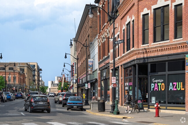 Downtown La Crosse is a bike friendly and walkable neighborhood