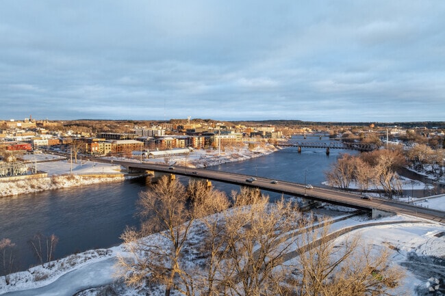 West Riverside is just across the Chippewa River from downtown Eau Claire.