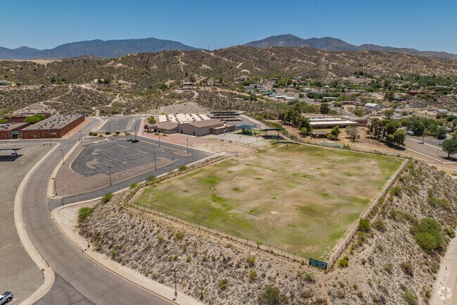 Dr. Charles A. Bejarano Elementary School includes large outdoor fields that offer space for school events and recreation.