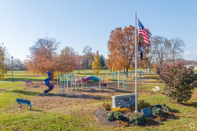 William Delong Memorial Park Bowers includes a memorial dedicated to the lives lost on 9/11.