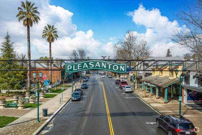 Downtown Pleasanton filled with a variety of unique shops, restaurants and historical landmarks.
