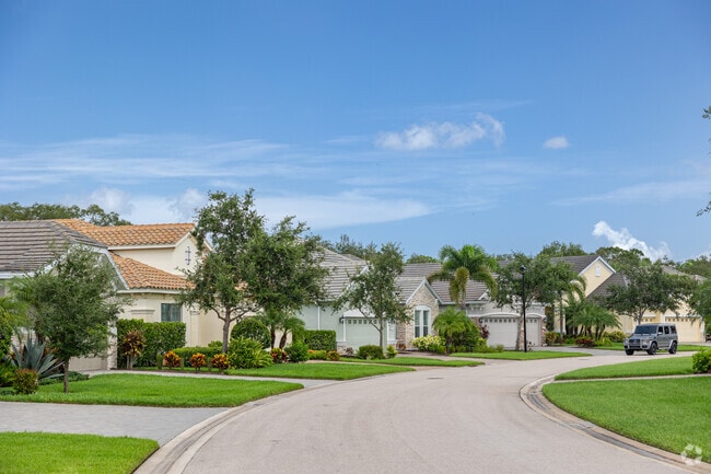 Many homes in Estero Park are built in traditional subdivision layouts.
