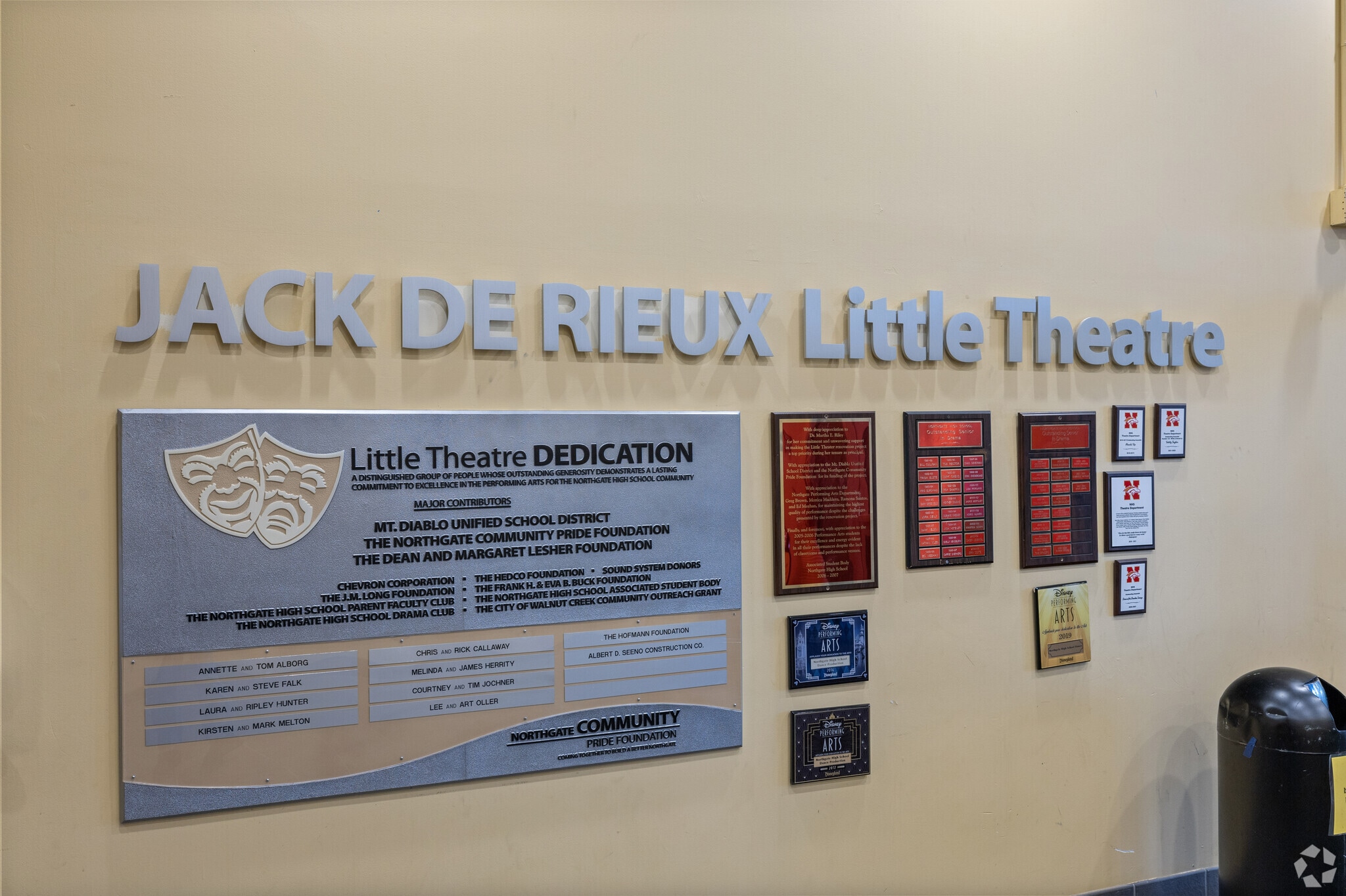 Community and arts at Northgate High's Jack De Rieux Little Theater.