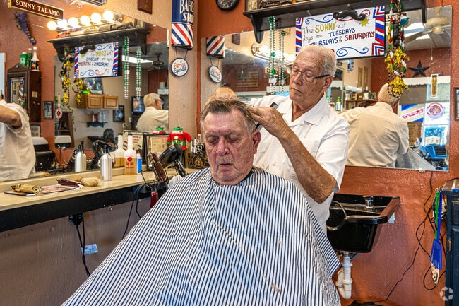 Get your hair cut at a traditional barbershop like Sonny's Barber Shop near English Turn.