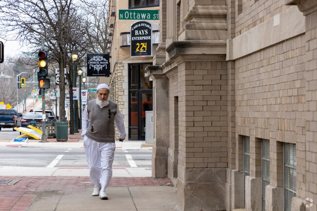 Saint Pat's residents can enjoy an afternoon walk at the nearby downtown area.