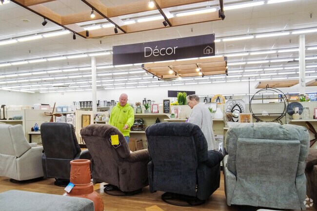 Local residents shop for furniture at Big Lots in Northeast Georgetown.