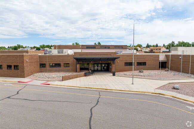 Horizon Middle School in Springs Ranch is a public school with a score of B- on Niche.