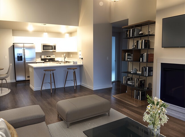 Kitchen/ Breakfast Nook Living Room with Virtual Staging