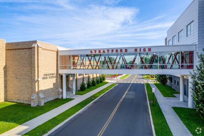 Students enjoy walking around campus at Stratford High School in Stratford.