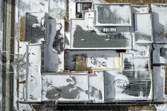 This is a top down view of Gardiner Elementary School.