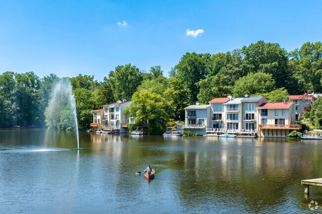 Lake Anne is known for its beautiful lakeside homes.
