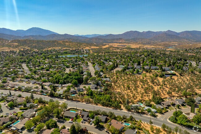 Mary Lake is surrounded by beautiful mountains in the distance.