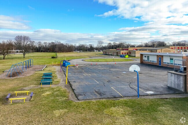 Play area behind Kinyon Elementary School.