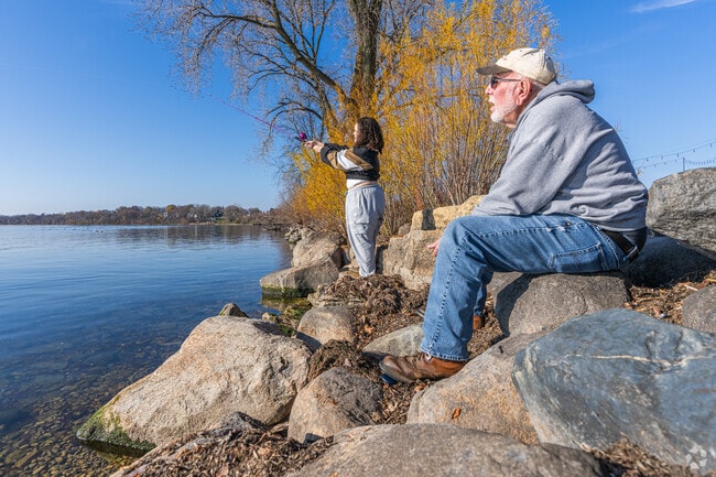 There are many fishing opportunities along Lake Monona at Olbrich Park.