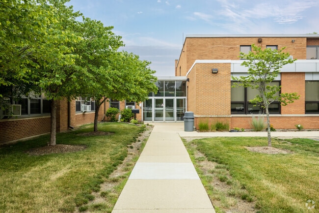 Entrance to St. Mathew Parish School.