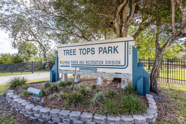 Tree Tops Park in Davie offers a variety of outdoor activities.