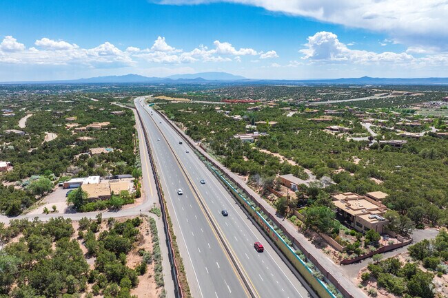 Quickly access highways like Old Pecos Trail and I-25.