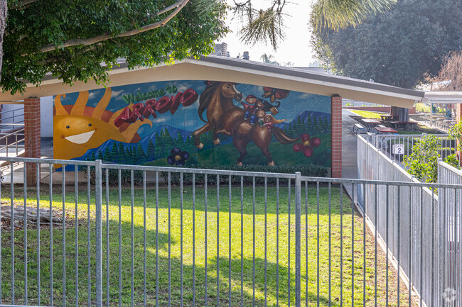 Wall art at Arroyo Elementary School.