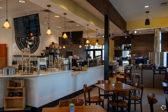 Locals gather at Smooth Joe Coffee, a Forestville favorite for lattes and conversation.