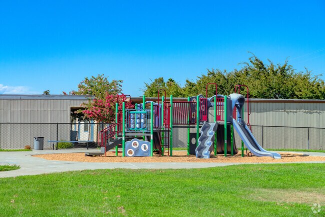 Students love to play on the equipment at Johnson Park Elementary School.