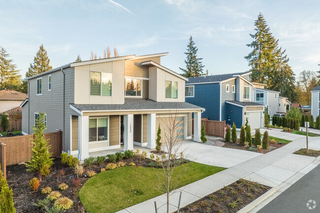 Modern craftsman-style homes in Five Corners can come in different colors.