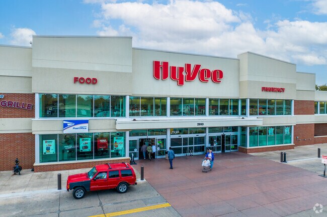 Hilltop boasts a large, modern HyVee grocery for residents' daily grocery needs.