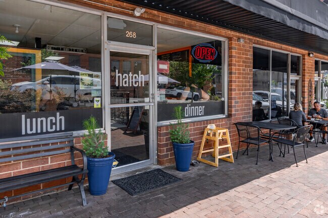 Hatch Sandwich Bar is a popular stop for lunch in Hickory and just minutes from Forest Hills.
