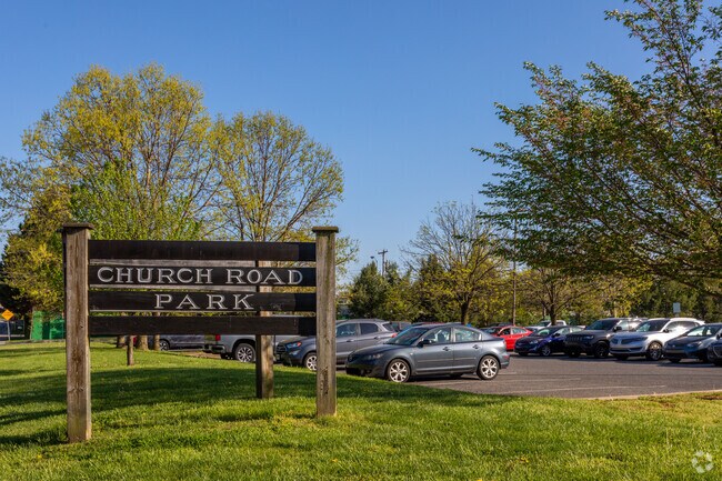 Church Road Park Entrance Sign.