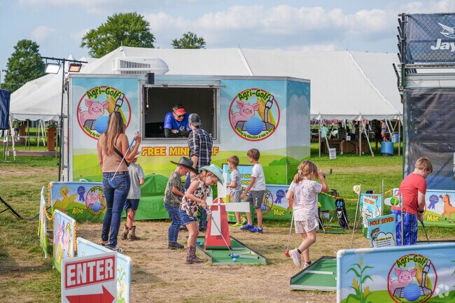 Play mini golf at the Elkhart 4-H County Fair in Goshen.