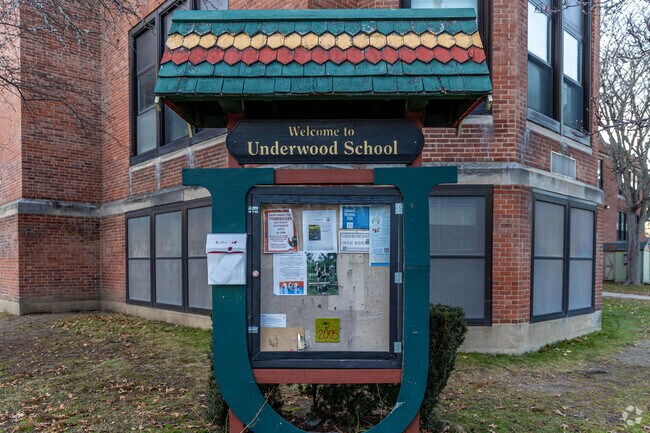 Underwood Elementary School is highly rated in Newton Corner.