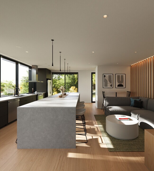 Shared Kitchen & Living Area