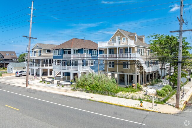 Many homes in Seaside Park were raised after Hurricane Sandy in 2012.