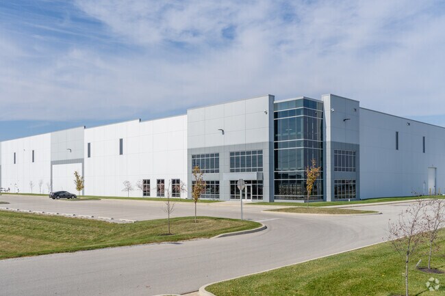 Industrial warehouses are scattered around Mount Comfort where many residents are employed.