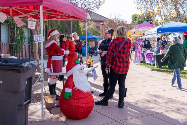Stroll through the Morgan Hill Christmas Market for unique gifts and local crafts.
