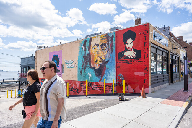 Artwork is abound throughout New London and Phillips telling the story of local legends.