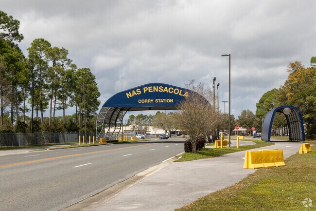 Myrtle Grove is located next to the Corry Station Campus, which operates two hospitals.