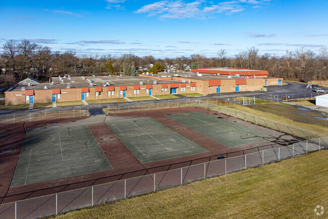 Hoover Middle School tennis courts.