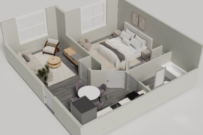 1-Bedroom Rendering
