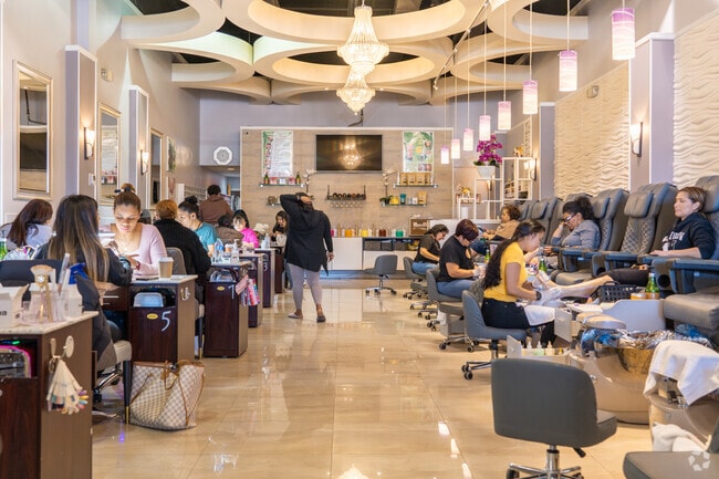 Lux Nail Lounge in Totowa is popular on weekends and has ample amount of space.