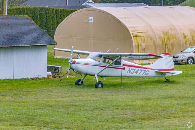 A small private airstrip sits within the Spring Glen neighborhood.